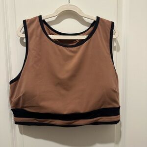 TAVI Sculpt Agility Bra Women's- Brown with Black Trim